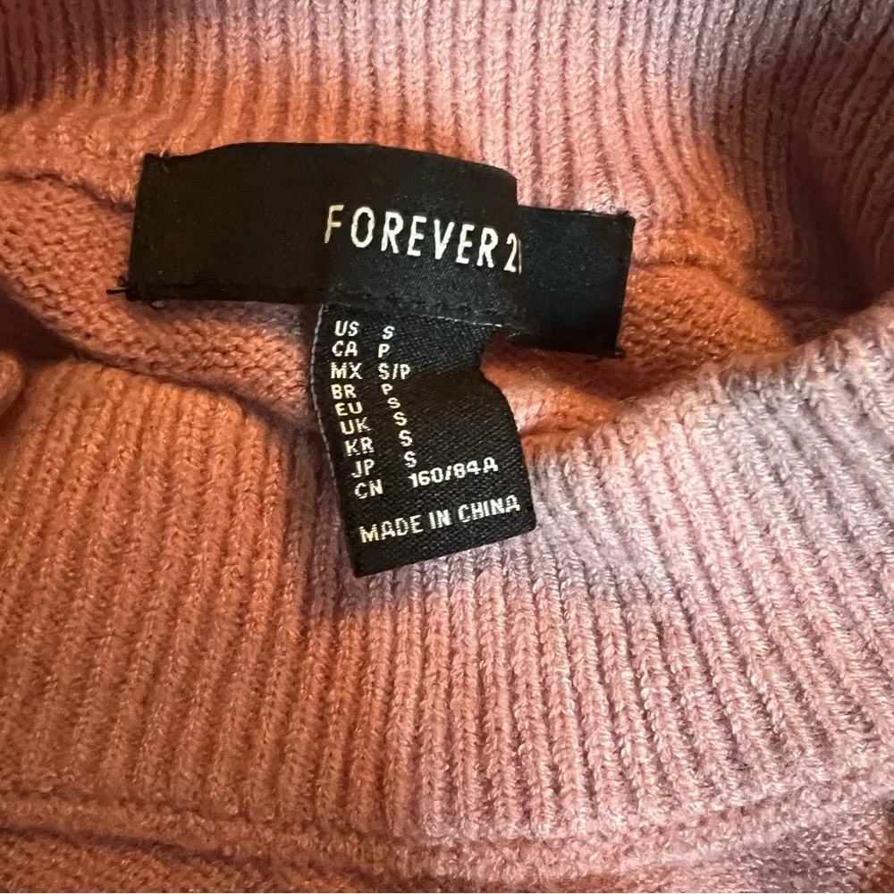 Pink keyhole neckline sweater SZ S - Picture 4 of 4